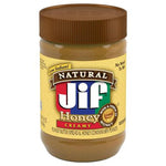 Jif Natural Creamy Peanut Butter Spread &  Honey (16oz)