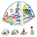4-in-1 Kickin' Tunes Music and Language Play Gym and Piano Tummy Time Activity Mat