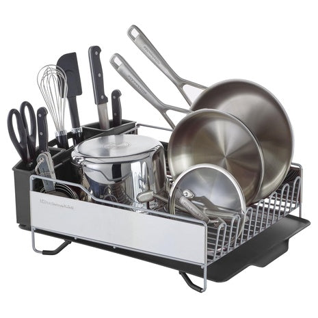 KitchenAid Large Capacity Full Size Dish Rack With Angled Drain