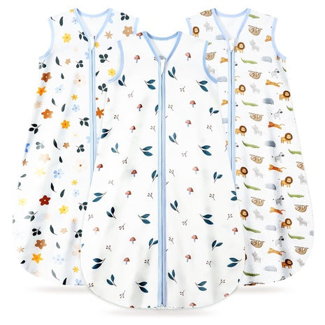 3 Organic Cotton Wearable Baby Blankets