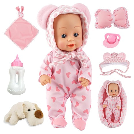 Baby Doll Set with Bassinet