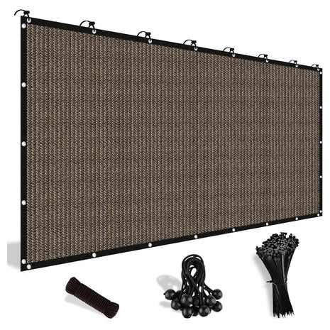 Shade&beyond 8' X 10' 90% Sun Shade With Grommets