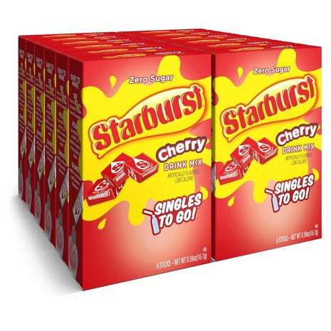 72 Starburst Singles To Go Drink Mix Packets