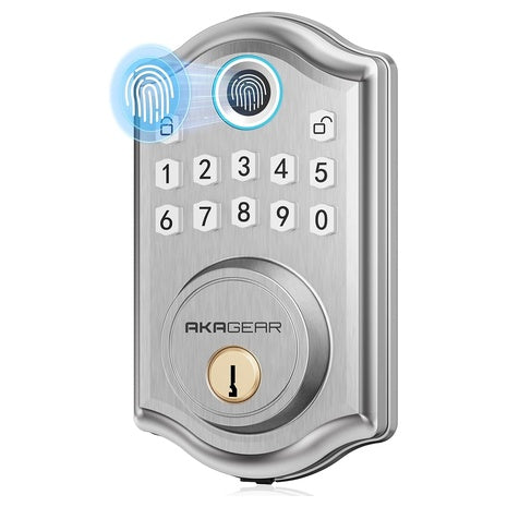 AkaGear Keyless Entry Door Lock With Fingerprint