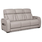 Signature Design by Ashley Power Reclining Sofa with LED & USB