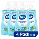 4 Pack of 11oz Dial Antibacterial Liquid Hand Soap, Spring Water Scent