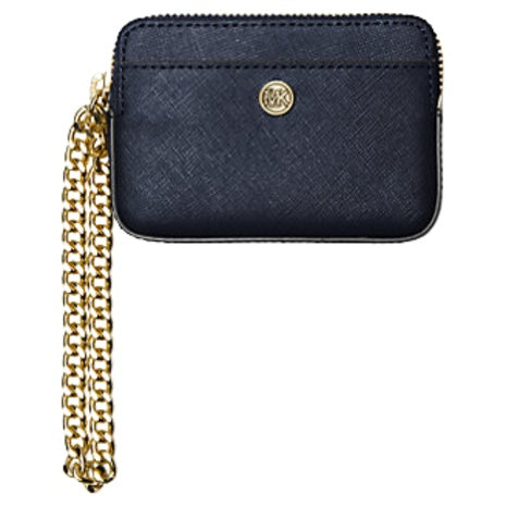 Michael Kors Women's Medium Saffiano Leather Chain Card Case