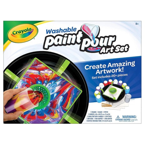 20-Piece Crayola Washable Paint Pour Art Set