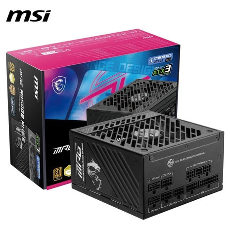 MSI MPG A850GS PCIE5 PCIE5 ATX 3.1 Gaming Power Supply