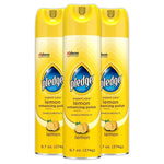3 Pledge Wood Furniture & Stainless Steel Enhancing Polish Polish Spray