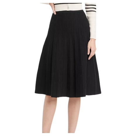 Women's Pleated Midi Sweater Skirt