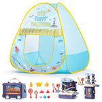 Kids Pop-Up Fishing Shop Tent with Toy Set
