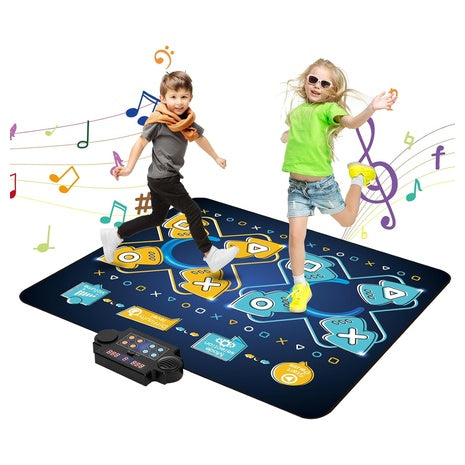 8-Button Dance Mat with Music, Lights & 2-Player Mode
