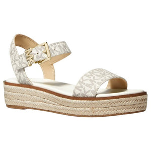 Michael Kors Women's Rchie Signature Logo Platform Espadrille Sandal