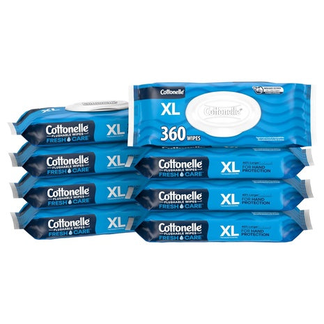 360 Cottonelle XL Flushable Wipes