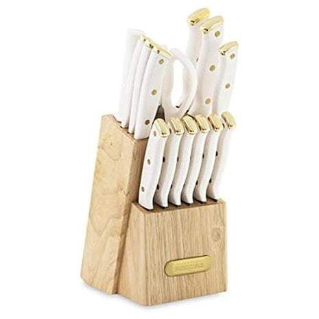 15-Piece Farberware Kitchen Knife Block Set