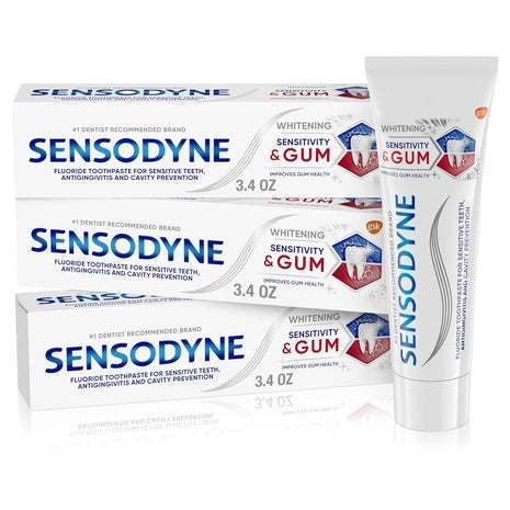 3-Pack Sensodyne Sensitivity & Gum Whitening Toothpaste