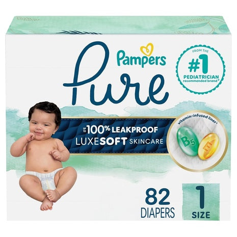 82 Pampers Pure Diapers