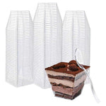 50 Mini Dessert Cups With Spoons