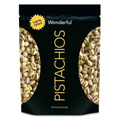 Wonderful Roasted & Lightly Salted Pistachios (48oz)