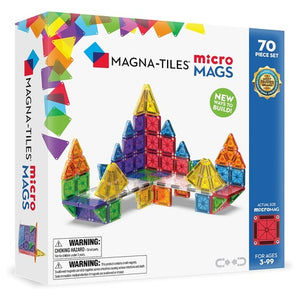 MAGNA-TILES microMAGS 70-Piece Deluxe Magnetic Construction Set
