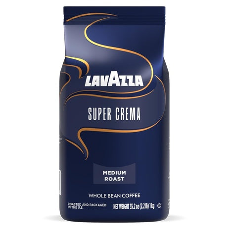 2.2 lb Lavazza Super Crema Whole Bean Espresso Coffee