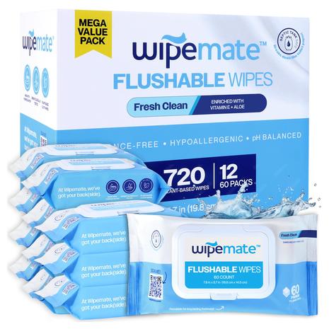 720 Ultra Flushable Wipes