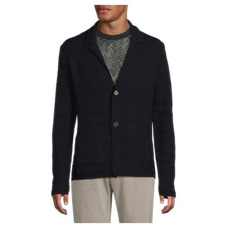 M Missoni Men's Tonal Zigzag Wool Cardigan
