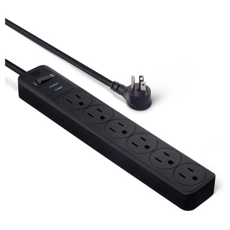 Amazon Basics 6-Outlet Surge Protector Power Strip