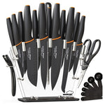 22-Piece Kitchen Knife Set with Acrylic Block
