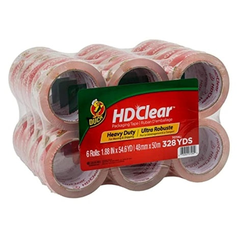 24 Rolls Duck HD Clear Packing Tape