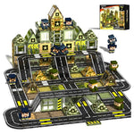 100 Army Magnetic Tiles with Soldiers