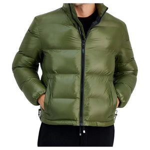HUGO by Hugo Boss Men's Slim-Fit Quilted Full-Zip Hooded Puffer Jacket