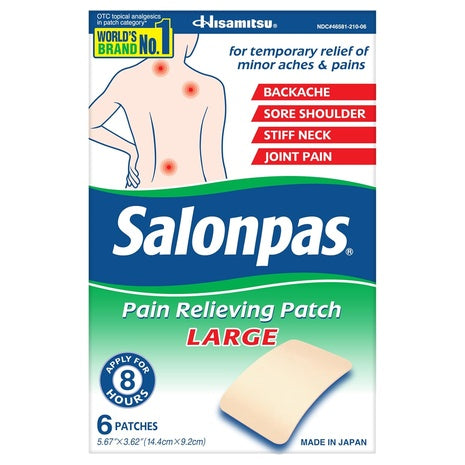 6-Pack Salonpas Large Pain Relief Patches