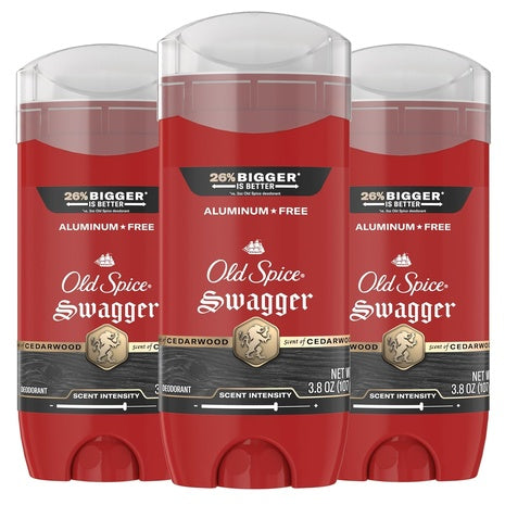3-Pack Old Spice Swagger Aluminum Free Deodorant