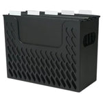Pen Gear Portable Black File Organizer Box w/ 5 Hanging Folders