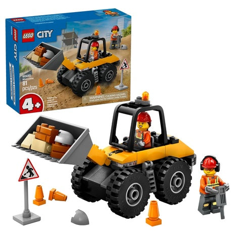 LEGO City Yellow Construction Wheel Loader Building Toy