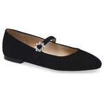 Stuart Weitzman Women's Aura May Jane Black Flat