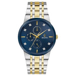 Bulova Men's Multi-Function 3-Hand Quartz Watch w/ Diamond Dial