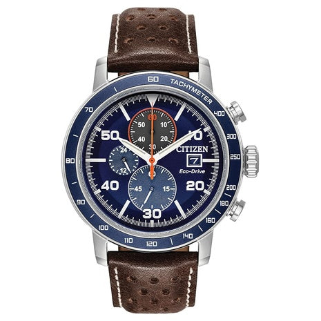 Citizen Men's Eco Drive Weekender Brycen Blue Dial Chronograph Watch