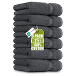 6-Pack 16" X 28" Cotton Ultra Soft Highly Absorbent Hand Towels Set (Various)