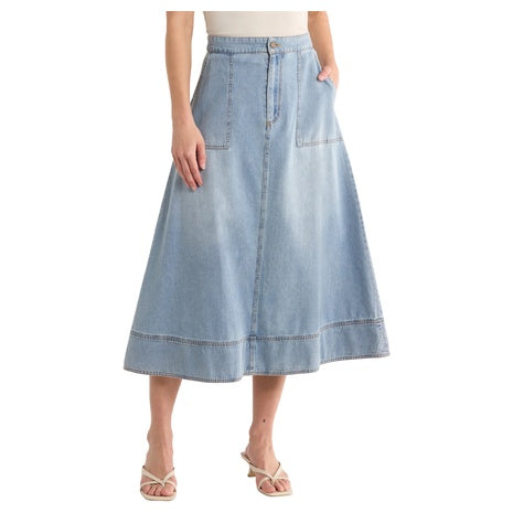 Melrose and Market Denim Midi Skirt