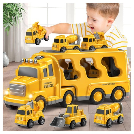 5-in-1 Construction Truck Toy Set