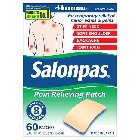 60 Salonpas Pain Relieving Patches