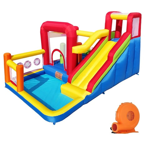Inflatable Bounce House with Slide and Blower