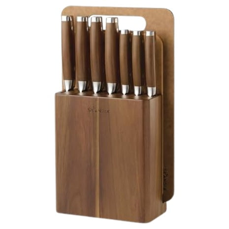 10-Piece Hampton Forge Woodlyn Kitchen Knife Set With Block