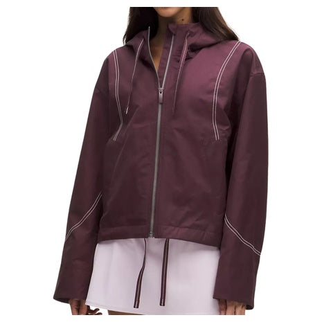Women's Water Resistant Cropped Hooded Jacket