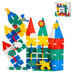 58 Piece Groove-Interlocking Magnetic Tiles Set With Lion & Weather Pieces