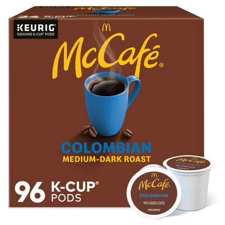 96 McCafe Colombian Medium-Dark Roast K-Cup Coffee Pods