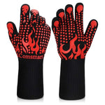 Comsmart 1472 Deg.F Heat Resistant BBQ Gloves With Silicone Grip